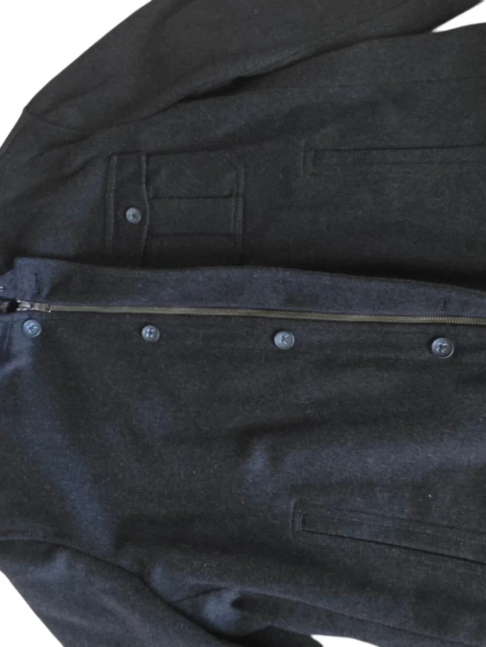 Banana Republic Men’s Wool Blend Charcoal Jacket XL Quilted Lined